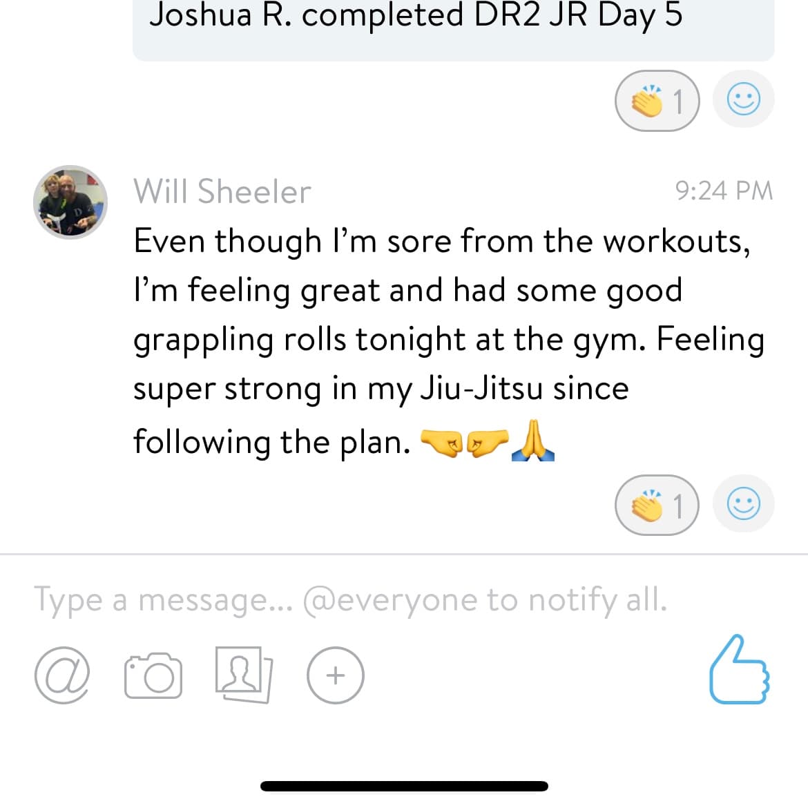 Client testimonial