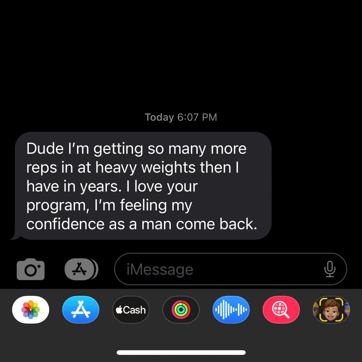 Client testimonial