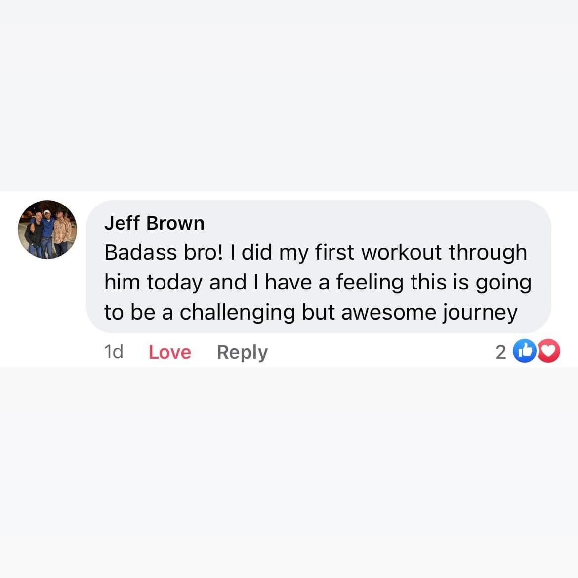 Client testimonial