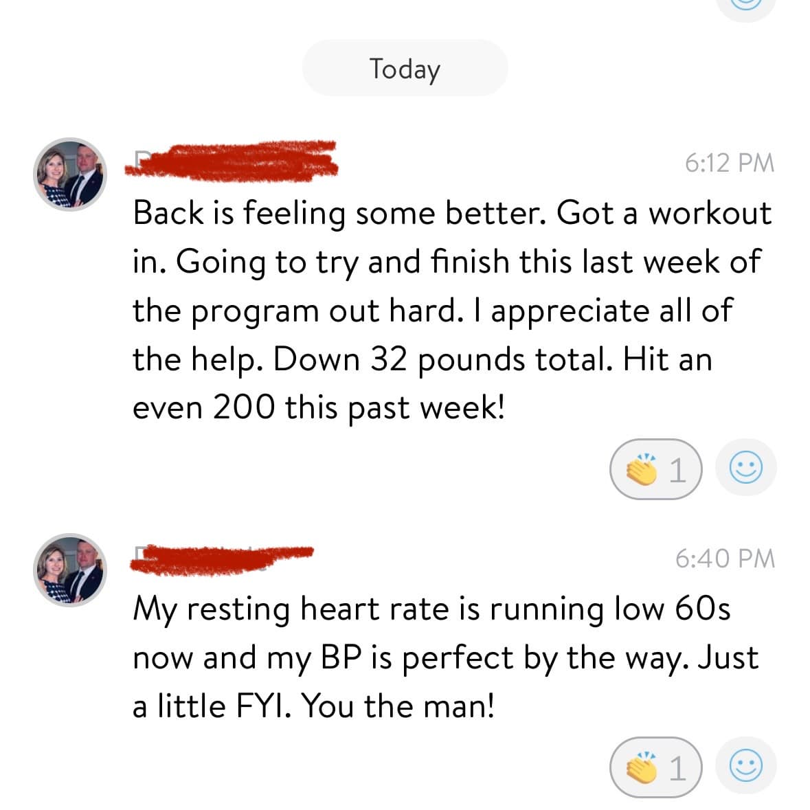 Client testimonial