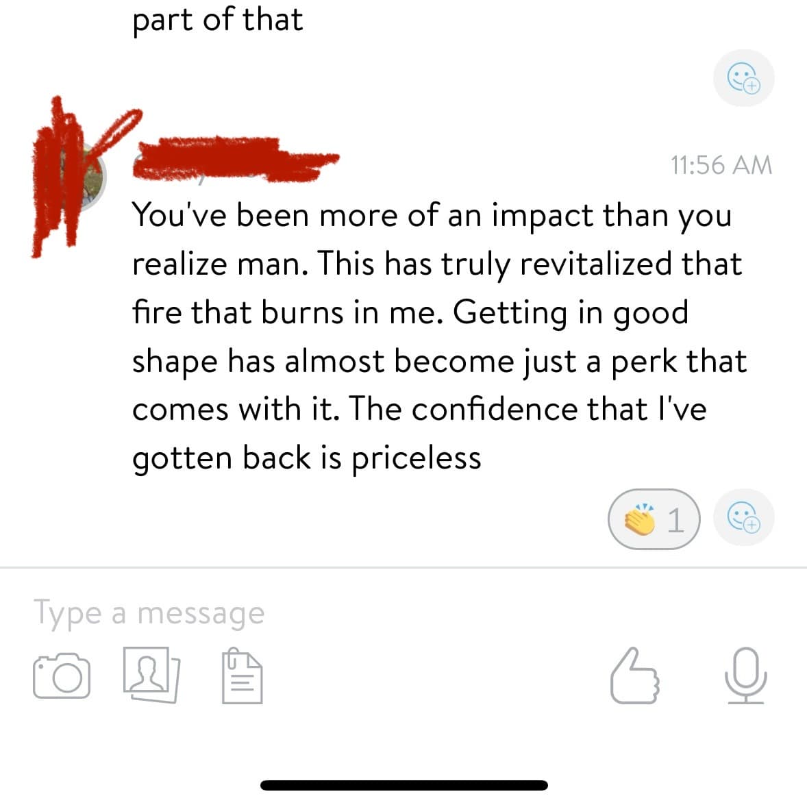 Client testimonial